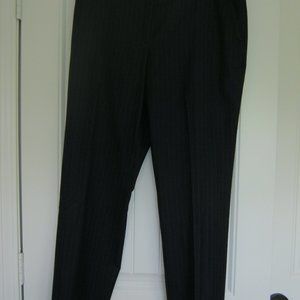 T.M. Lewin Black Crop Slim Fit Pant Size 10